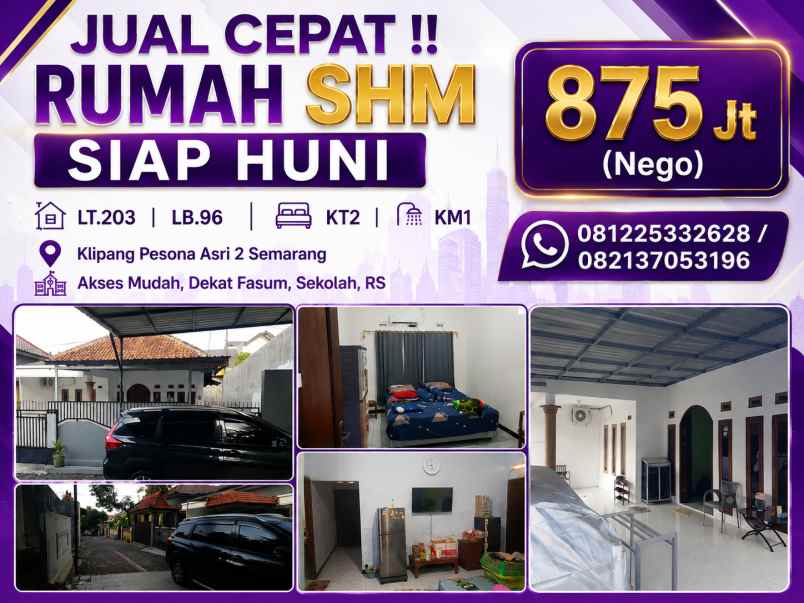 dijual rumah tembalang semarang