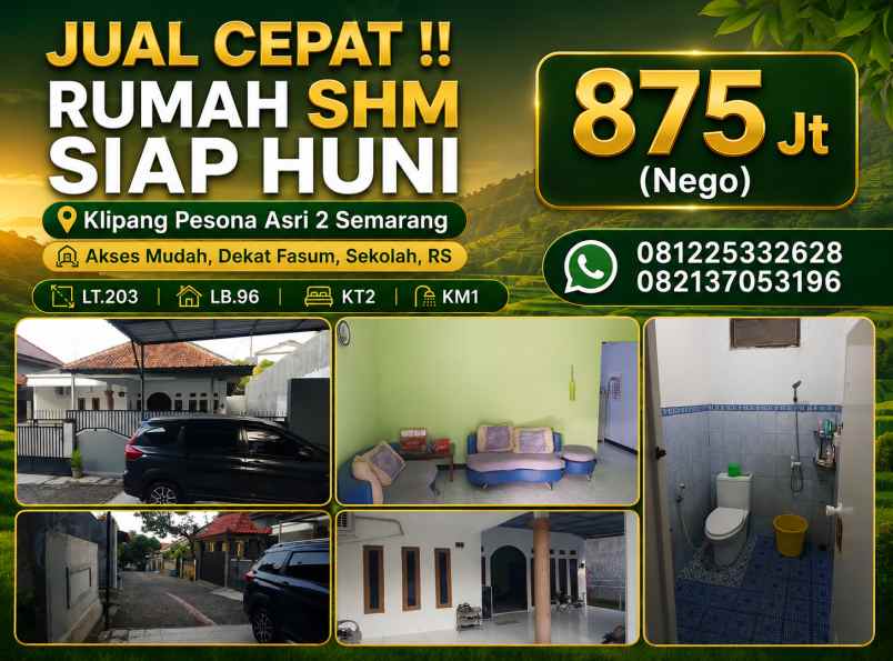 dijual rumah tembalang semarang