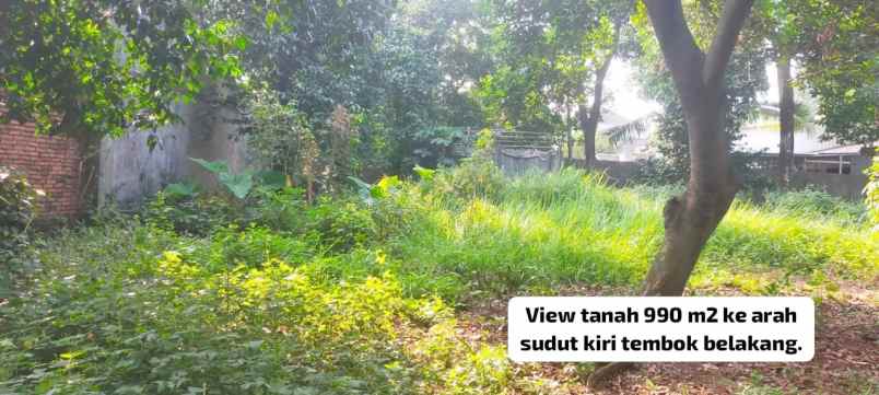 dijual tanah 2 200 m2 di jatiasih kota bekasi