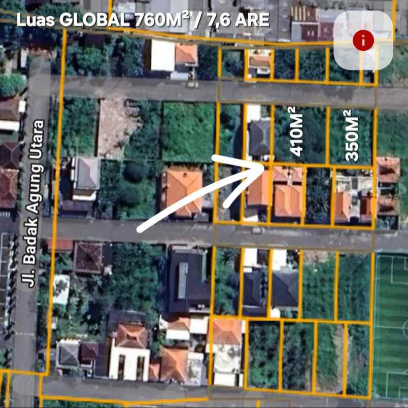 dijual tanah badak agung utara