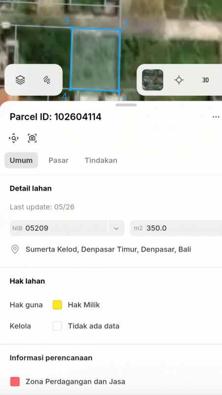 dijual tanah badak agung utara