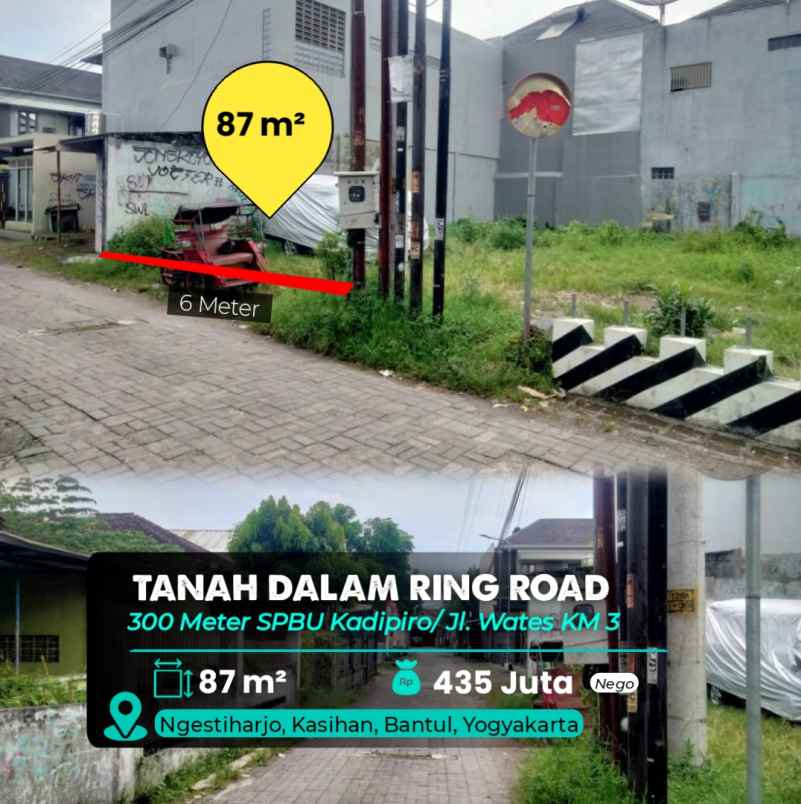 dijual tanah dalam ringroad
