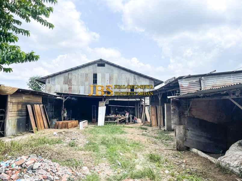 dijual tanah dan gudang jalan suasa tengah mabar hilir