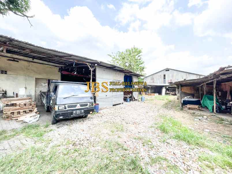 dijual tanah dan gudang jalan suasa tengah mabar hilir