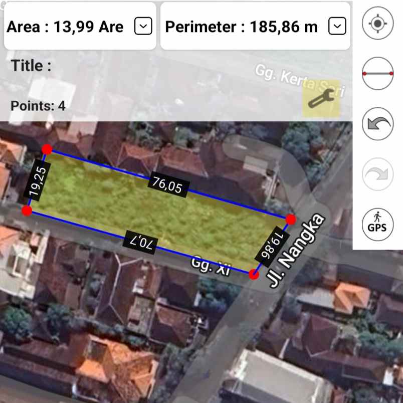 dijual tanah dangin puri kaja
