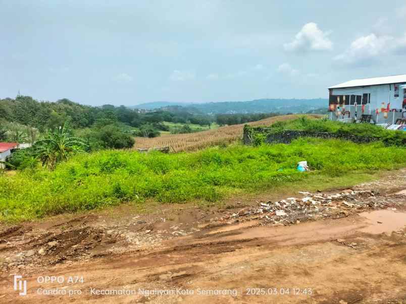 dijual tanah di kawasan candi manyaran semarang