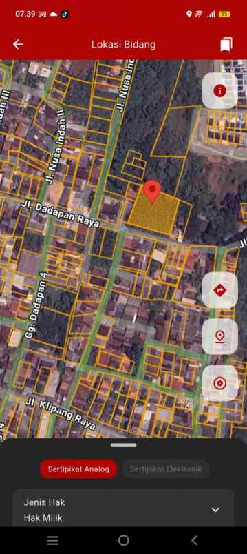 dijual tanah di sendangmulyo tembalang semarang