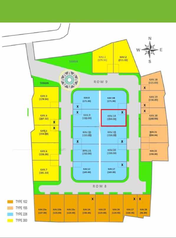 dijual tanah jl pinang raya pondok labu