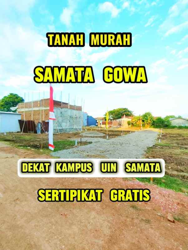 dijual tanah jl tamangapa raya samata