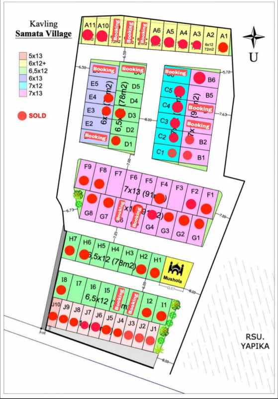 dijual tanah jl tamangapa raya samata