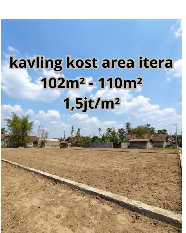 dijual tanah jl terusan ryacudu