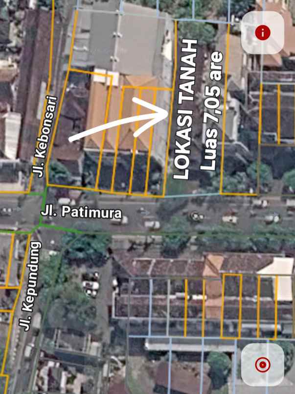 dijual tanah jln pattimura