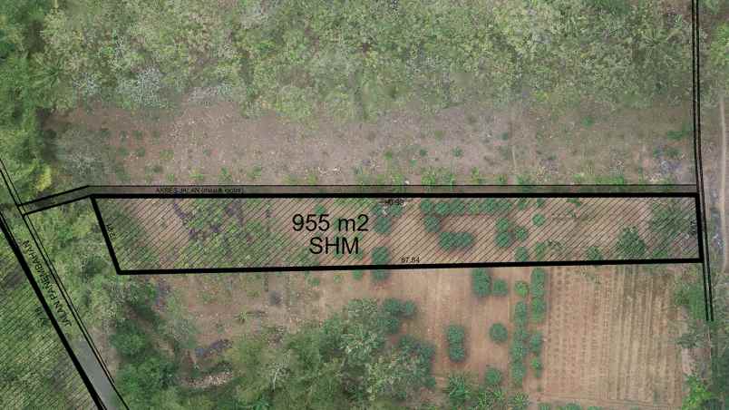 dijual tanah kebun di rawalo jl panembahan