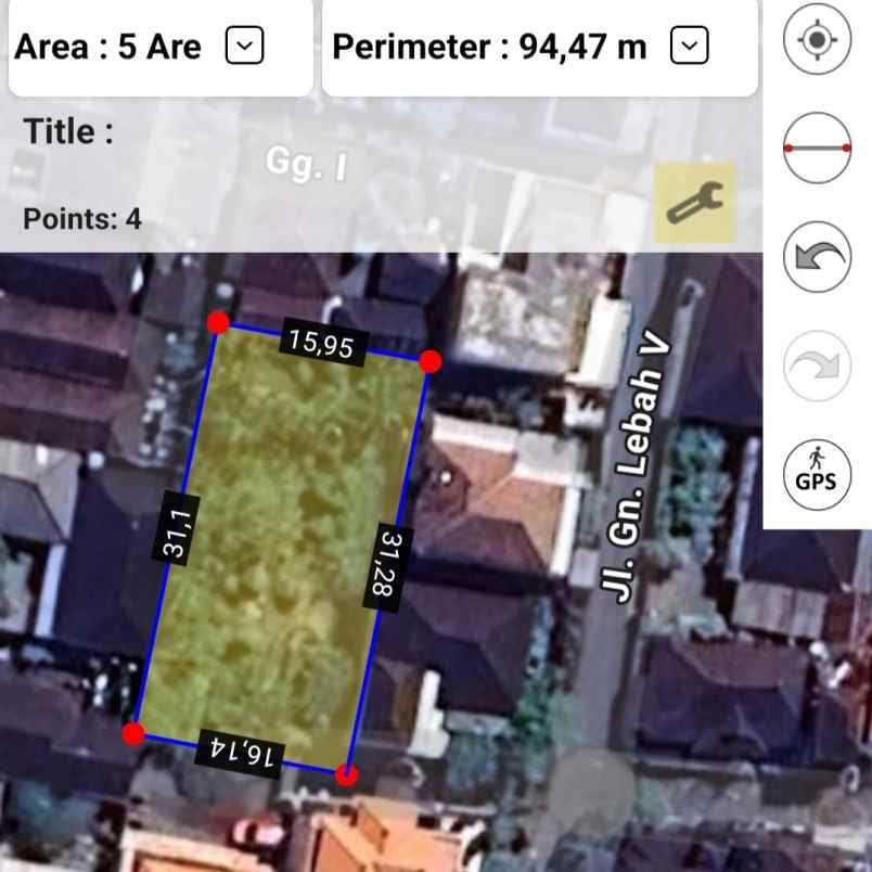 dijual tanah monang maning