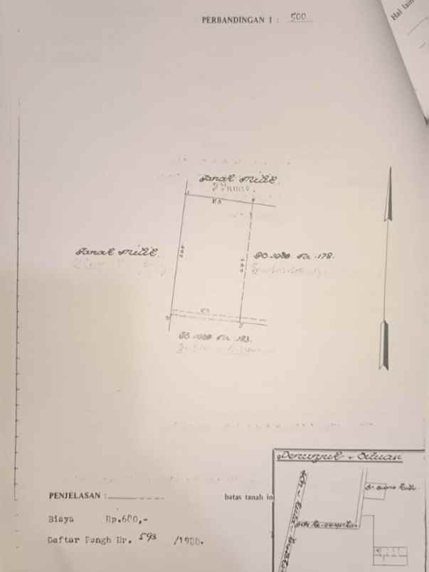 dijual tanah monang maning