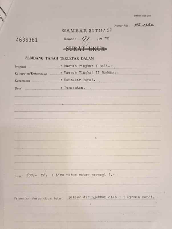 dijual tanah monang maning