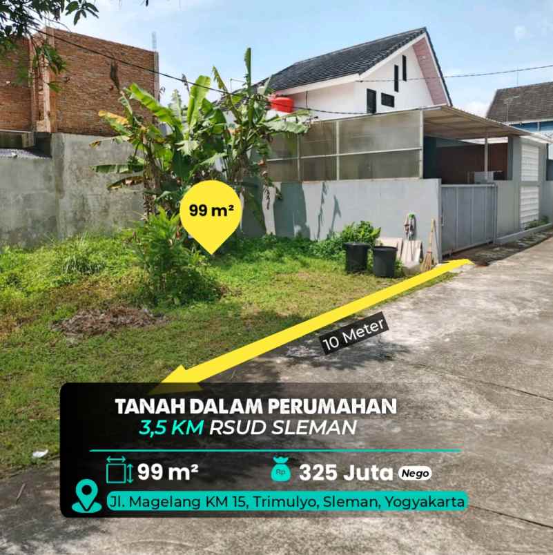 dijual tanah rsud sleman