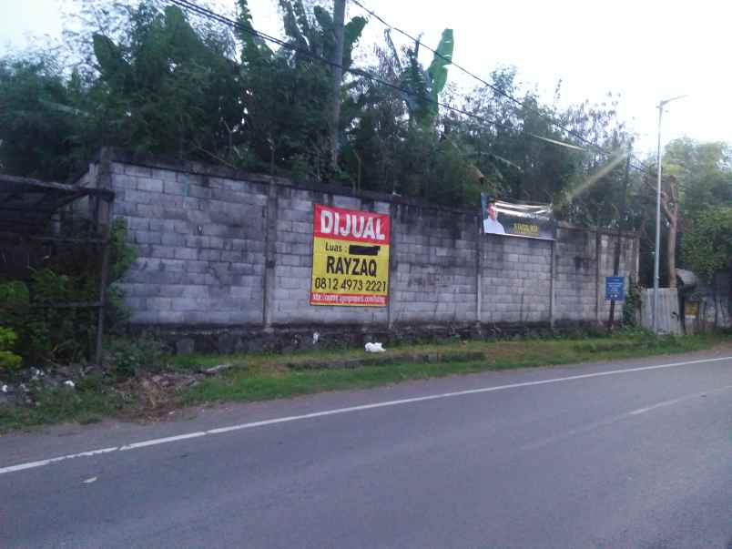 dijual tanah tepi jalan daerah gading pasuruan kota