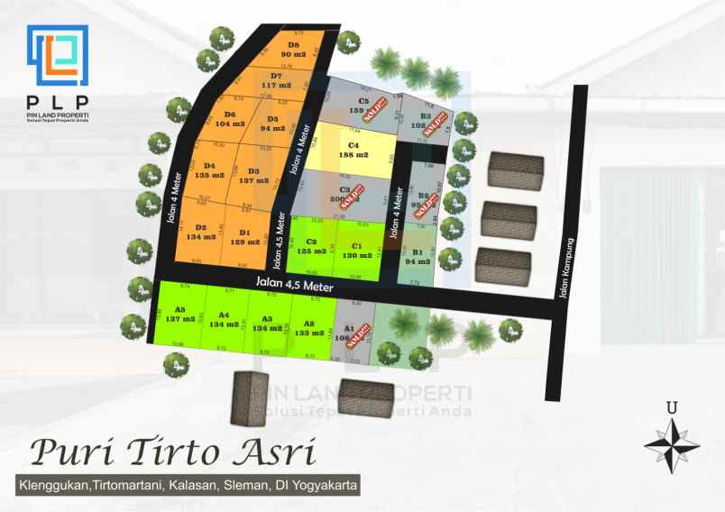 dijual tanah tirtomartani sleman yogyakarta