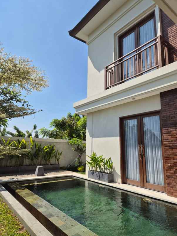 dijual villa view sawah area sanur denpasar bali