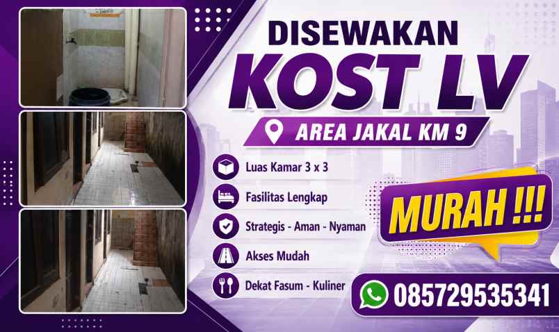 disewakan kost jalan kaliurang km 9