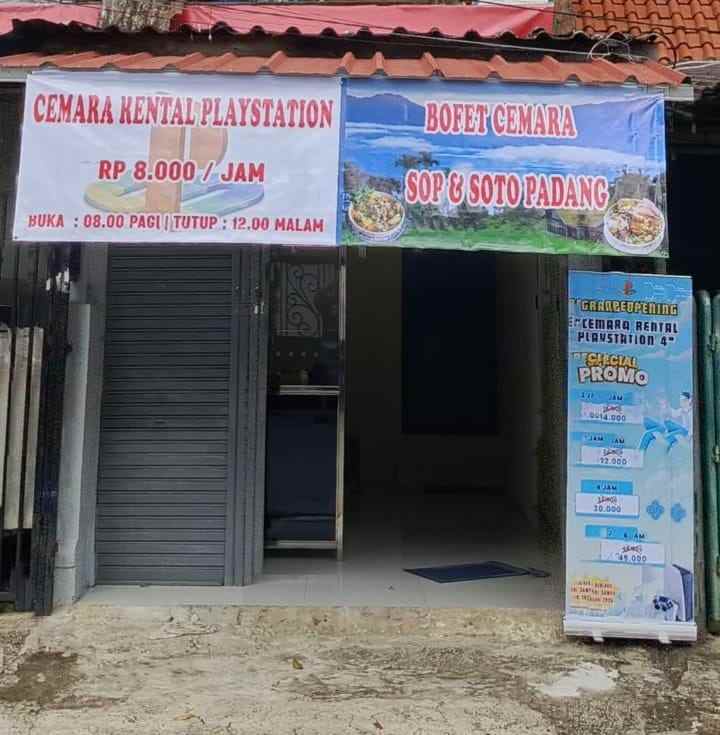 disewakan ruko gudang kantor jl cemara raya no 6 kel