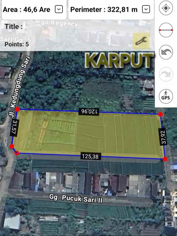 disewakan tanah kedungdung sari cargo