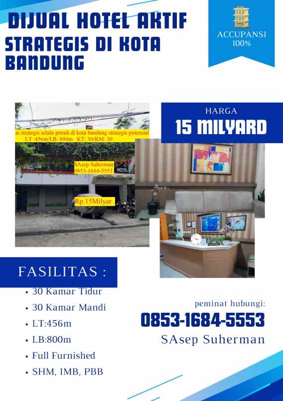 hotel strategis selalu penuh di kota bandung
