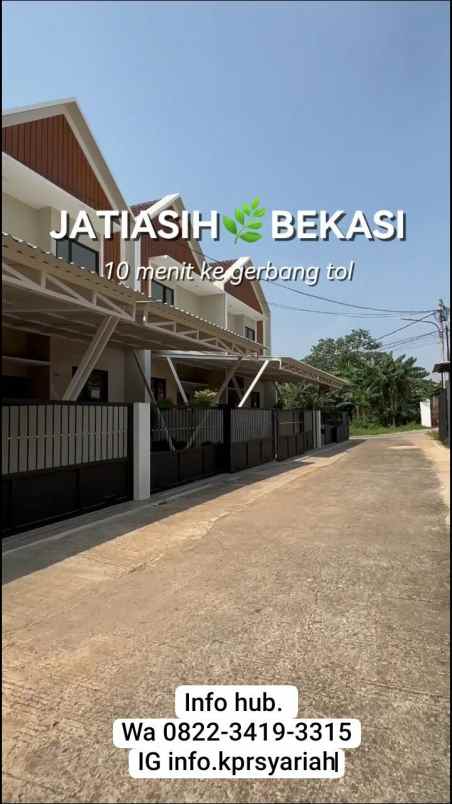 hunian exclusive siap huni jatiasih bekasi dekat tol
