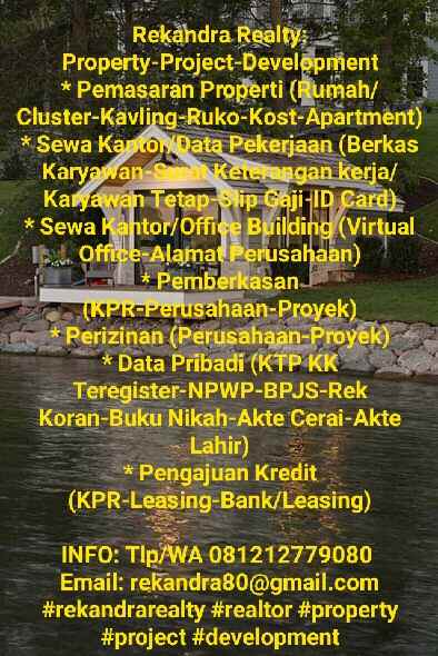 jasa kpr pemberkasan dan sewa kantor