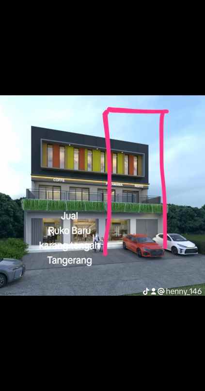 jual ruko baru karang tengah tangerang