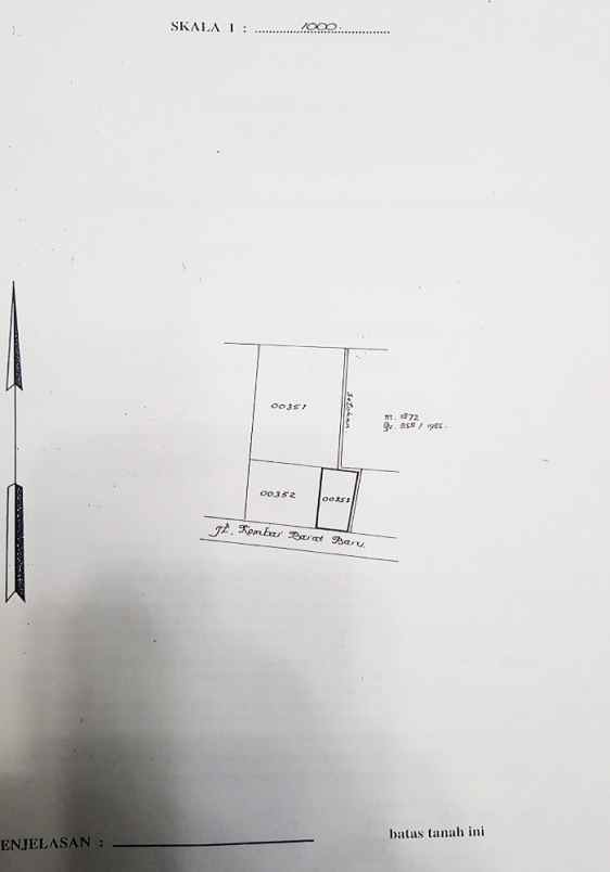 jual tanah di cigereleng kota bandung luas 959 m2