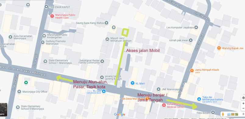jual tanah strategis shm di pasar rebo manonjaya