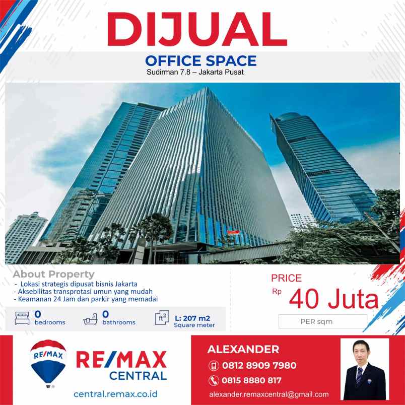 kantor office space sudirman 7 8 jakarta pusat