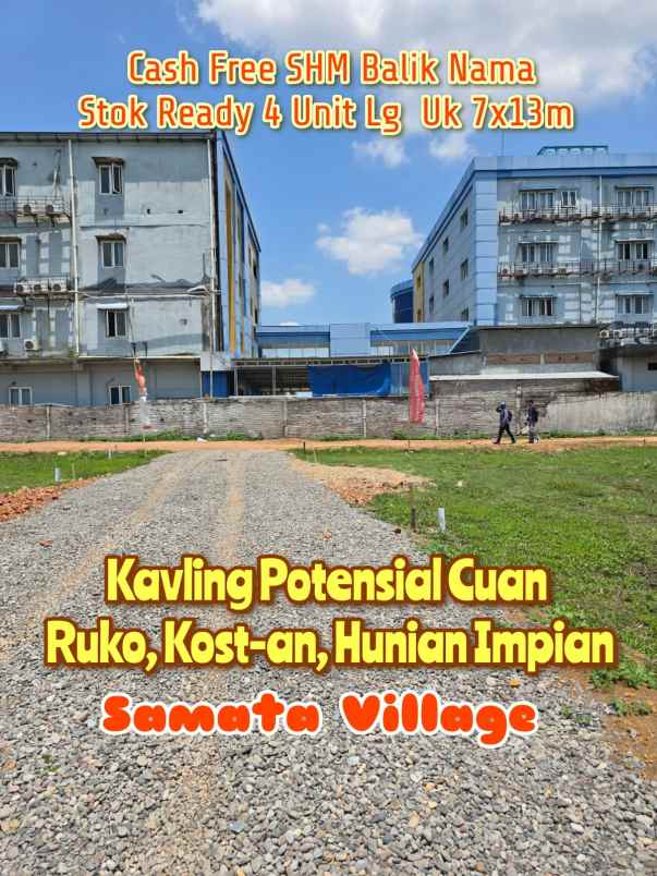 kavling aman gratis balik nama di samata romang polong