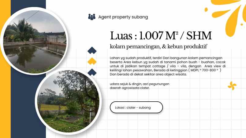 kolam pemancingan kebun produktif ciater subang