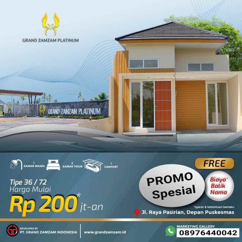 perumahan di pasirian lumajang