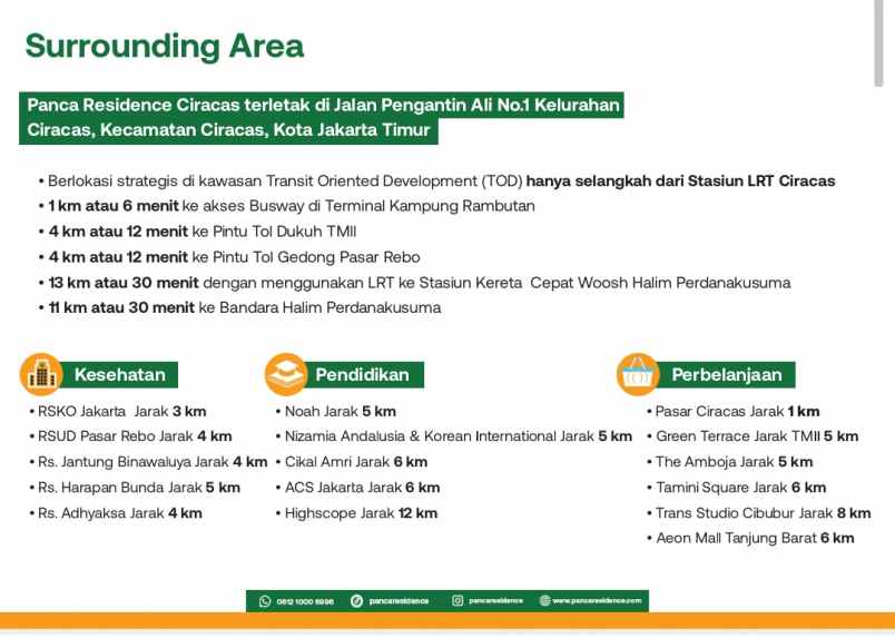 rumah dijual 2 lantai selangkah ke lrt ciracas