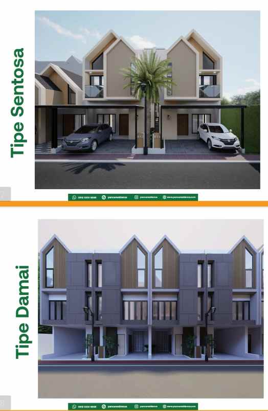 rumah dijual 2 lantai selangkah ke lrt ciracas