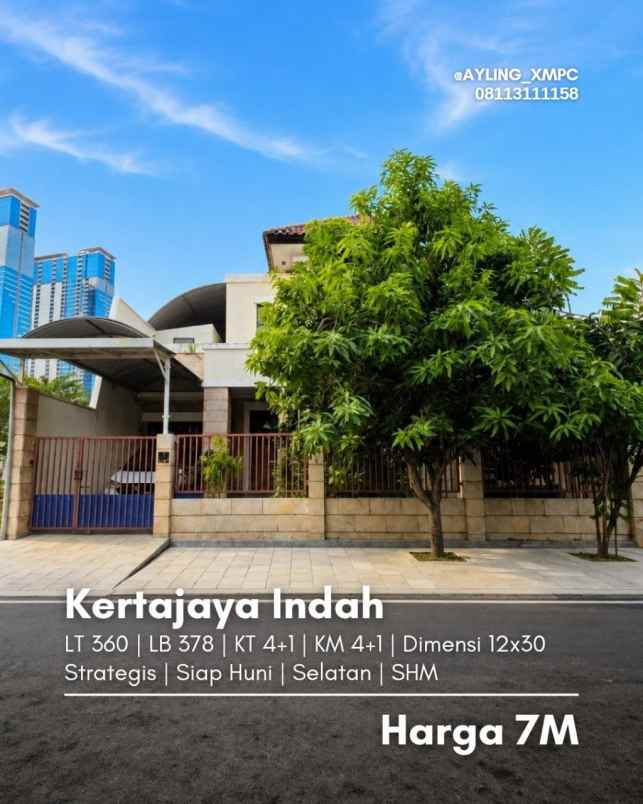 rumah kertajaya indah strategis siap huni