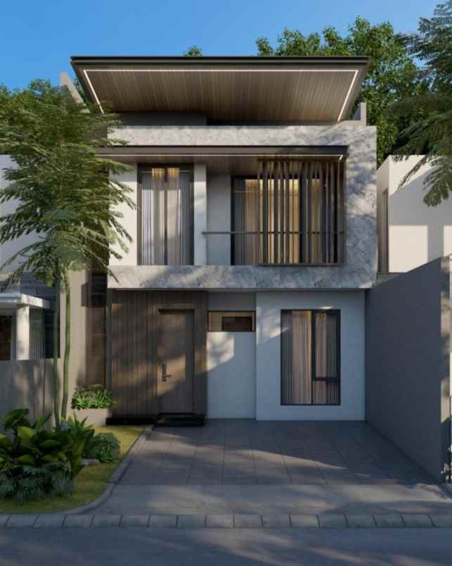 rumah manyar kertoarjo new minimalis carport 2