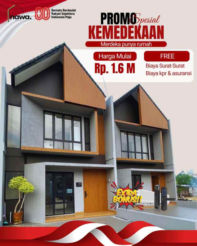 rumah modern 2 lantai di dekat tol jelupang