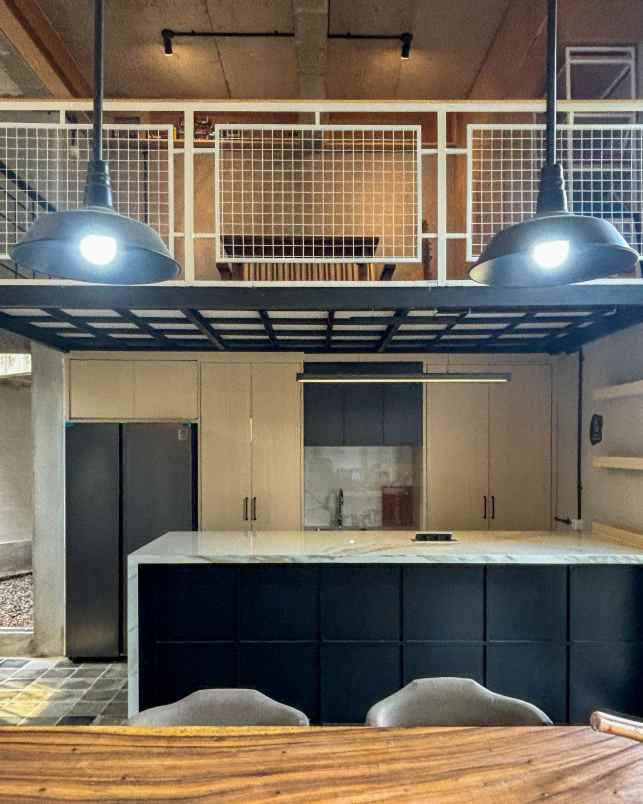 rumah modern industrial design di veteran bintaro