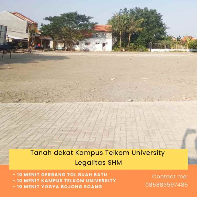 tanah dekat kampus telkom university legalitas shm