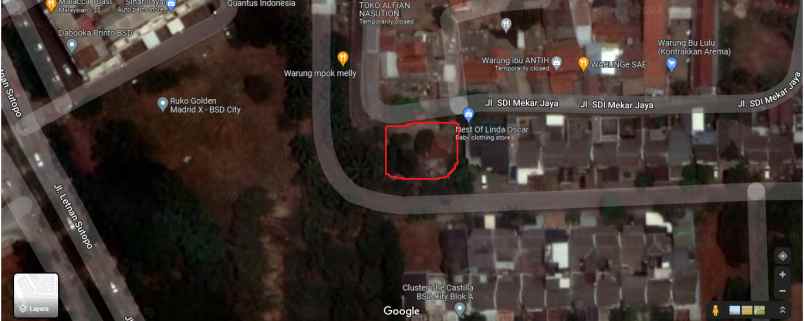 tanah jl sdi mekar jaya