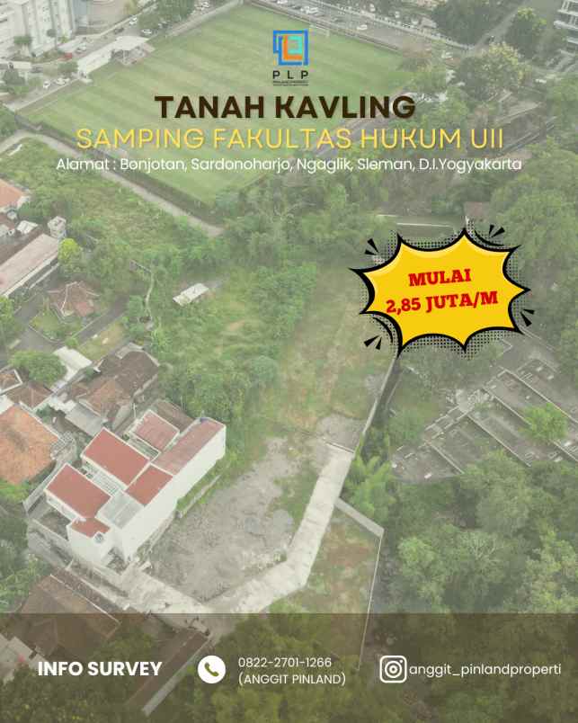 tanah kavling di sebelah fakultas hukum uii