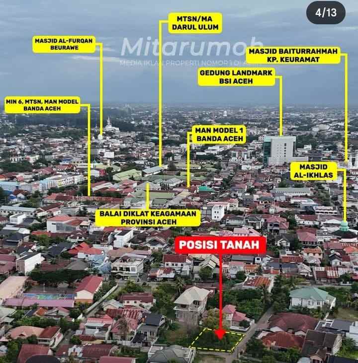 tanah murah pusat kota banda aceh