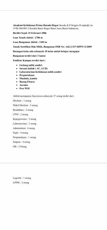 akademi kebidanan prima husada