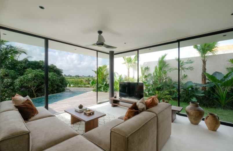 brand new villa view sawah dekat nuanu bali
