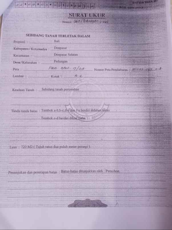 dijual 7 2 are jl pantusari pedungan sesetan denpasar